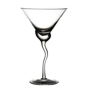Abigails Martini 13 oz. Glass with Wave Stem (Set of 4)