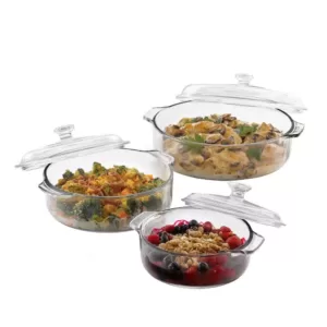 Libbey Libbey Baker's Basics 3-piece Glass Bake Set with 3 Covers