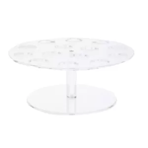 Mind Reader 9.75 in. W x 4.25 in. H x 9.75 in. L Round Clear Acrylic 14-Slot Ice Cream Cone Holder Food Cone Serving Tray