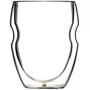 Ozeri Serafino Double Wall 8 oz. Beverage & Coffee Glasses - Set of 4 Insulated Drinking Glasses