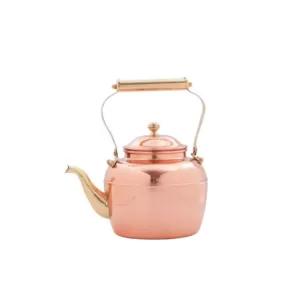 Old Dutch 2.5 Qt. Solid Copper Tea Kettle with Brass Handle