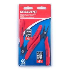 Crescent 4 in. Shear-Cutter Plier Set (2-Piece)