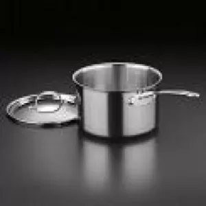 Cuisinart Chef's Classic 3 qt. Stainless Steel Sauce Pan with Glass Lid