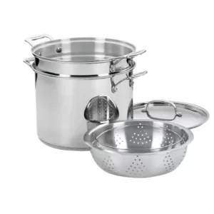 Cuisinart Chef's Classic 12 qt. Stainless Steel Pasta Pot with Lid and Steamer Insert