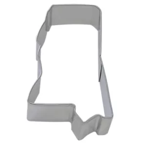 CybrTrayd 12-Piece Mississippi State Tinplated Steel Cookie Cutter & Recipe