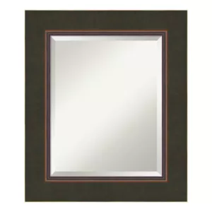 Amanti Art Milano 23 in. W x 27 in. H Framed Rectangular Bathroom Vanity Mirror in Dark Bronze