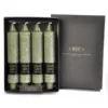 ROOT CANDLES 7 in. Timberline Collenette Dark Olive Dinner Candle (Box of 4)