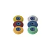 Dedeco Sunburst - 2 in. 6-PLY Radial Discs - 1/4 in. Arbor - Thermoplastic Cleaning and Polishing Tool Assortment (6-Piece)