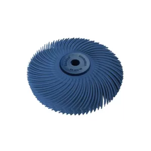 Dedeco Sunburst 3 in. 6-Ply Radial Discs 1/4 in. Fine 400-Grit Arbor Thermoplastic Cleaning and Polishing Tool