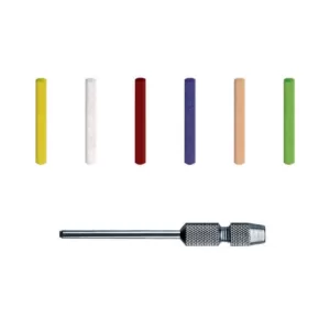 Dedeco Sunburst - 3 mm Pins -Thermoplastic Cleaning Polishing Tool Set, Assorted: 8 Each 6 Grit 7083 Mandrel (49-Piece)