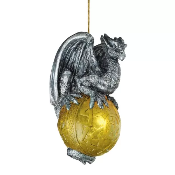 Design Toscano 4 in. Protector of the Gothic Portal Celtic Dragon 2010 Holiday Ornament