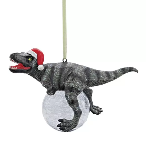 Design Toscano 3.5 in. Blitzer, the T-Rex Holiday Ornament