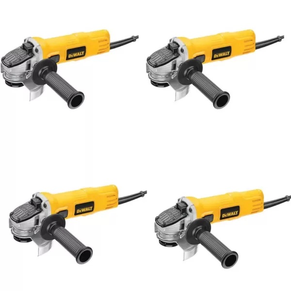 DEWALT 7 Amp 4-1/2 in. Small Angle Grinder with 1-Touch Guard (4-Pack)