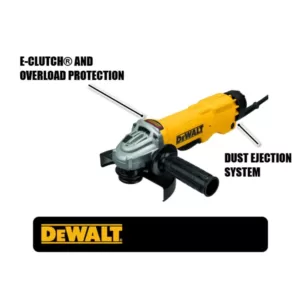 DEWALT 13 Amp Corded 4-1/2 in. to 5 in. Angle Grinder with No-Lock-On Paddle Switch