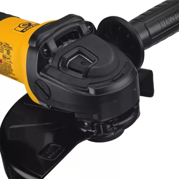 DEWALT 13-Amp Corded 7 in. Brushless Angle Grinder with Rat Tail