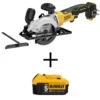 DEWALT ATOMIC 20-Volt MAX Cordless Brushless 4-1/2 in. Circular Saw with (1) 20-Volt Battery 5.0Ah