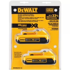 DEWALT Cordless 20-Volt Max 16-Gauge Angled Finish Nailer Kit with Bonus 20-Volt MAX XR Lithium-Ion 2.0Ah Battery 2-Pack