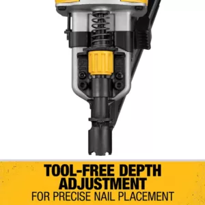 DEWALT 20-Volt MAX Lithium-Ion Cordless Brushless 2-Speed 30° Paper Collated Framing Nailer with 4Ah Battery and Charger