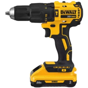 DEWALT 20-Volt MAX Cordless Brushless 1/2 in. Hammer Drill, (1) 20-Volt 3.0Ah Battery, Charger, and 6-1/2 in. Circular Saw