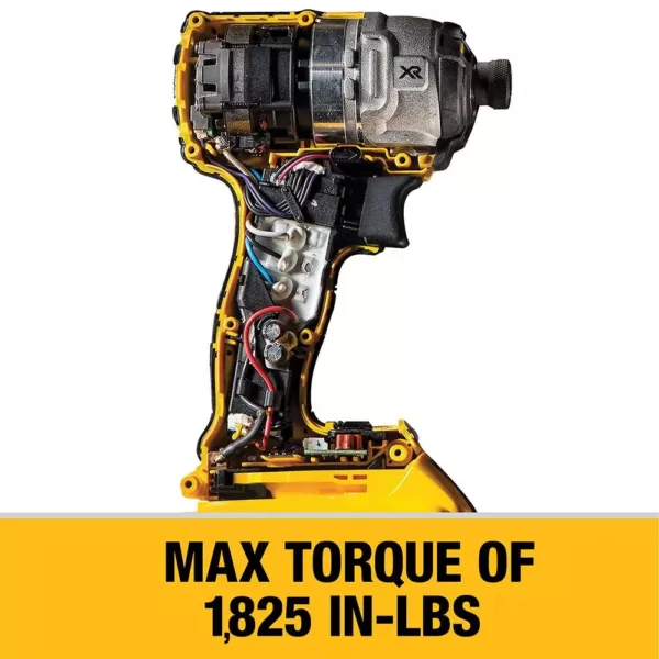 DEWALT 20-Volt MAX XR Cordless Brushless 3-Speed 1/4 in. Impact Driver with (1) 20-Volt 5.0Ah Battery & Charger