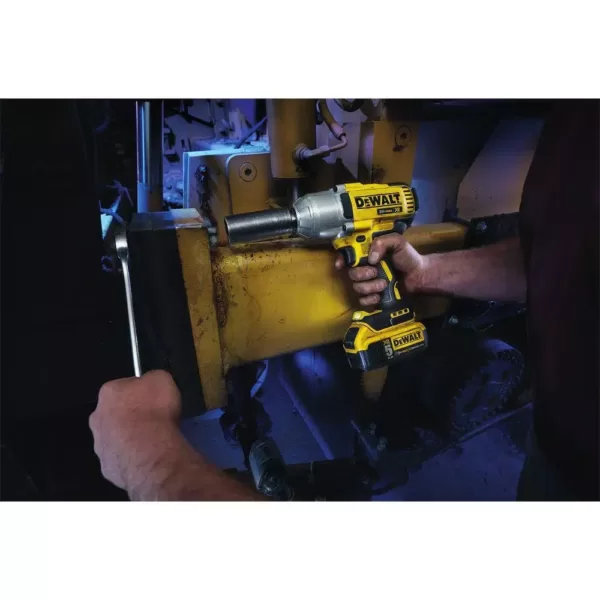 DEWALT 20-Volt MAX XR Cordless Brushless 1/2 in. High Torque Impact Wrench Detent Pin, (1) 20-Volt 5.0Ah Battery & Charger