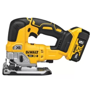 DEWALT 20-Volt MAX XR Cordless Brushless Jigsaw with Brushless Router, (1) 20-Volt 5.0Ah Battery & Charger