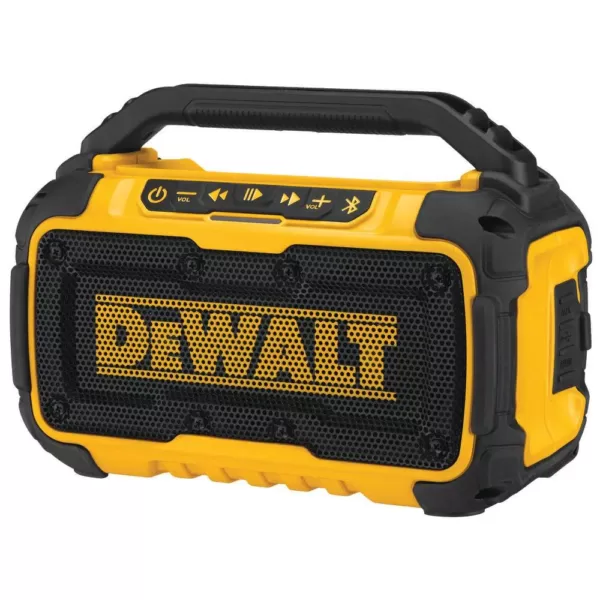 DEWALT 20-Volt MAX Bluetooth Speaker with (2) 20-Volt Batteries 5.0Ah & Charger