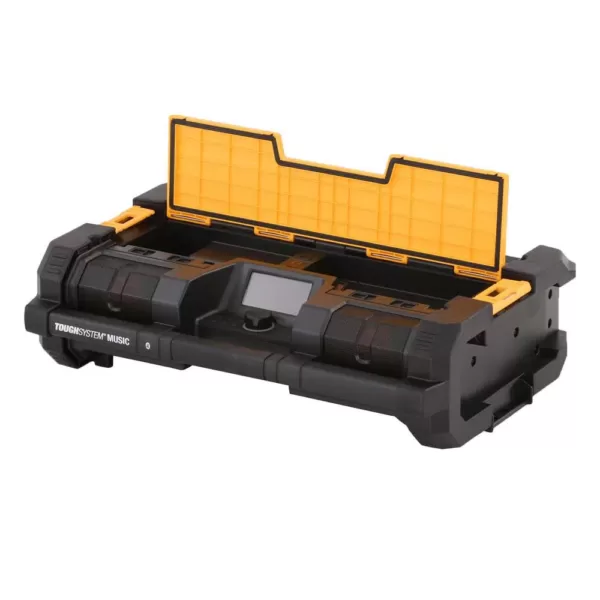 DEWALT TOUGHSYSTEM 14-1/2 in. Portable and Stackable Radio/Digital Music Player with Bonus TOUGHSYSTEM Tool Box Cooler