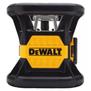 DEWALT 20-Volt MAX Lithium-Ion 200 ft. Red Self Leveling Rotary Laser Level with Detector, Battery 2Ah, Charger, & TSTAK Case