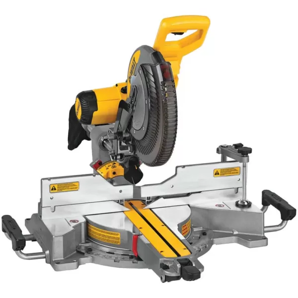DEWALT 15 Amp Corded 12 in. Double-Bevel Sliding Compound Miter Saw with Heavy-Duty Miter Saw Stand