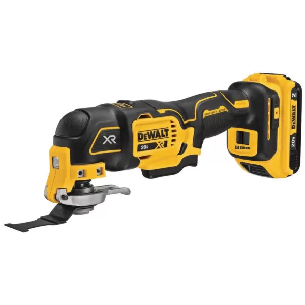 DEWALT 20-Volt MAX XR Cordless Brushless 3-Speed Oscillating Multi-Tool with (1) 20-Volt 2.0Ah Battery & Reciprocating Saw
