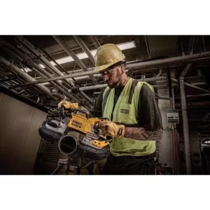 DEWALT 20-Volt MAX XR Cordless Brushless Deep Cut Band Saw with 1-1/2 in. Die Grinder & (1) 20-Volt Battery 5.0Ah & Charger