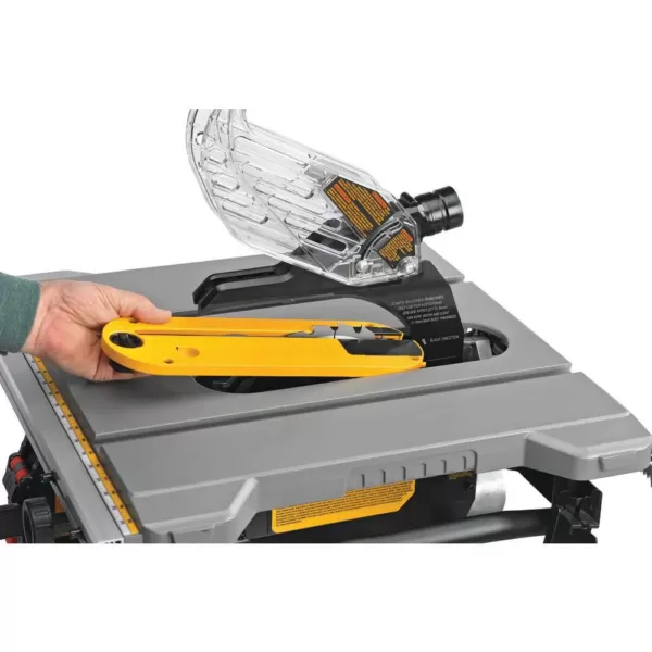 DEWALT 15 Amp Corded 8-1/4 in. Compact Jobsite Tablesaw with Bonus Heavy-Duty Rolling Table Saw Stand