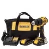 DEWALT ATOMIC 20-Volt MAX Cordless Brushless Compact 1/2 in. Drill/Driver with 20-Volt Lithium-Ion Compact (2) 2.0Ah Battery