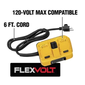 DEWALT FLEXVOLT 120-Volt Corded Power Supply AC Adapter