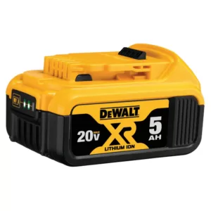 DEWALT 20-Volt MAX Compact Lithium-Ion 4.0Ah Battery Pack (2-Pack) and 5.0Ah Battery (2-Pack)