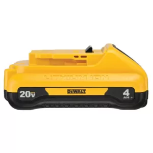 DEWALT 20-Volt MAX Lithium-Ion 4.0 Ah Compact Battery with (1) 20-V Battery 5.0 Ah