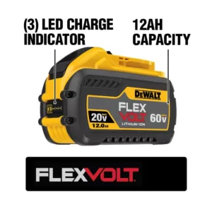 DEWALT FLEXVOLT 20-Volt/60-Volt MAX Lithium-Ion 12.0Ah Battery (7-Pack)