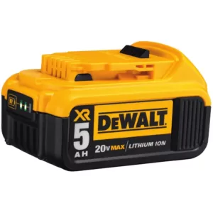 DEWALT 20-Volt MAX Cordless Compact Reciprocating Saw with (1) 20-Volt Battery 2.0Ah, (1) 20-Volt Battery 5.0Ah & Charger