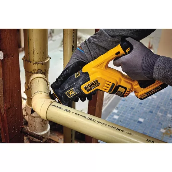 DEWALT 20-Volt MAX XR Cordless Brushless Drill/Reciprocating Saw Combo Kit (2-Tool) with (2) 20-Volt 5.0Ah Batteries & Charger