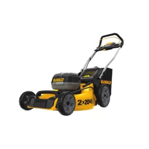DEWALT 20 in. 20V MAX Lithium-Ion Cordless Walk Behind Push Lawn Mower with (2) 5.0Ah Batteries and Charger Included