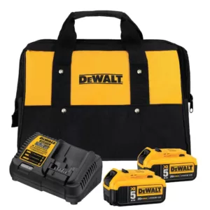DEWALT 20-Volt MAX XR Cordless Brushless Compact Reciprocating Saw with (2) 20-Volt Batteries 5.0Ah & Charger