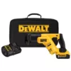 DEWALT 20-Volt MAX Lithium-Ion Cordless Compact Reciprocating Saw Kit with Battery 5Ah, Charger and Contractor Bag