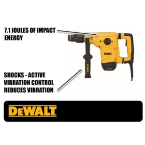 DEWALT 10.5 Amp 1-1/8 in. Corded SDS-MAX Chipping Concrete/Masonry Rotary Hammer with SHOCKS and Case