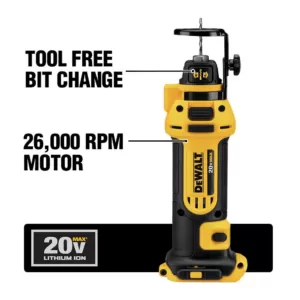 DEWALT 20-Volt MAX Cordless Drywall Cut-Out Tool (Tool-Only)
