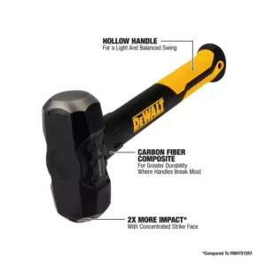 DEWALT 4 lb. Engineering Sledge Hammer with 12.2 in. Fiberglass Handle