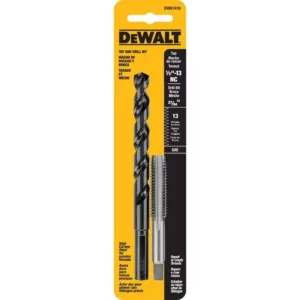 DEWALT 27/64 in. Drill and 1/2 in. x 13 NC Tap Set