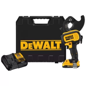 DEWALT 20-Volt MAX  Cordless ACSR Cable Cutting Tool, (1) 20-Volt 2.0Ah Battery & Charger