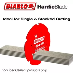 DIABLO 12 in. x 8-Tooth Polycrystalline Diamond (PCD) Tipped James Hardie/Fiber Cement Cutting Saw Blade