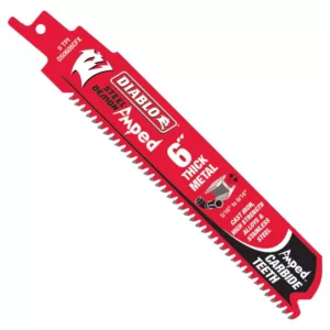 DIABLO 6 in. 8 TPI Steel Demon Amped Carbide Thick Metal Cutting Reciprocating Saw Blade
